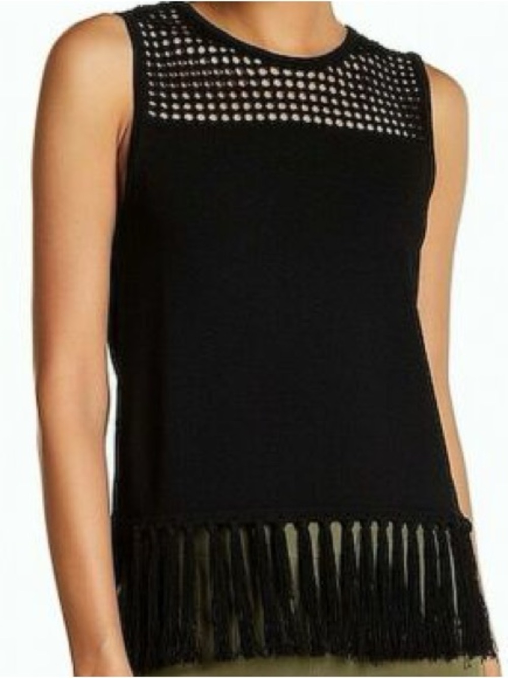 Jason Wu grey Black Fringe long Dress Classic Elegant Style tuckernuck khaite co - Picture 7 of 12